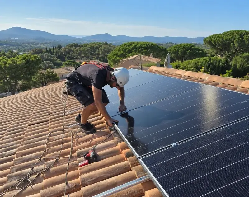 Installateur panneaux solaires Montmirat — pose photovoltaïque sur toiture