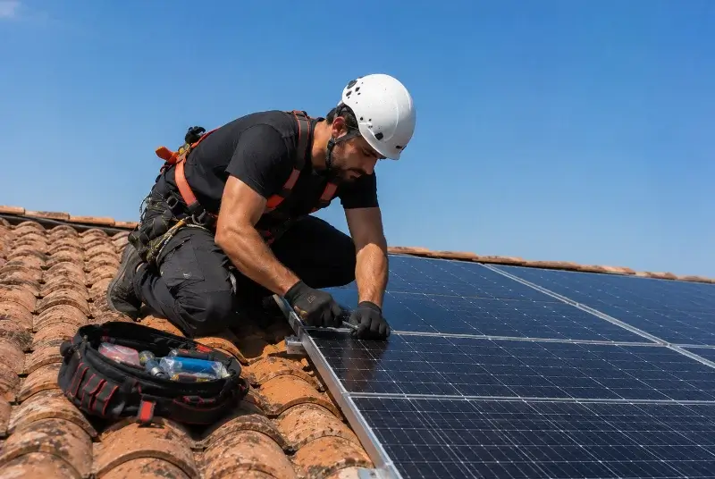 Maintenance et monitoring de panneaux solaires à Montmirat